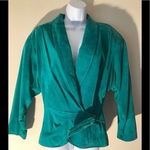 💚VINTAGE Sarah Taylor Genuine Suede Jacket - M